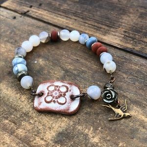 Ceramic Gemstone Bracelet